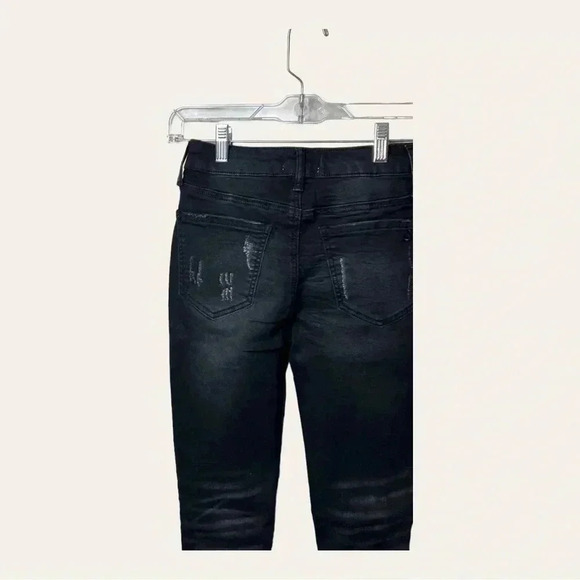 1209. SPECIAL A DENIM JEANS DISTRESSED BLACK IN COLOR‎ SIZE 1 (JUNIORS) - Picture 12 of 13
